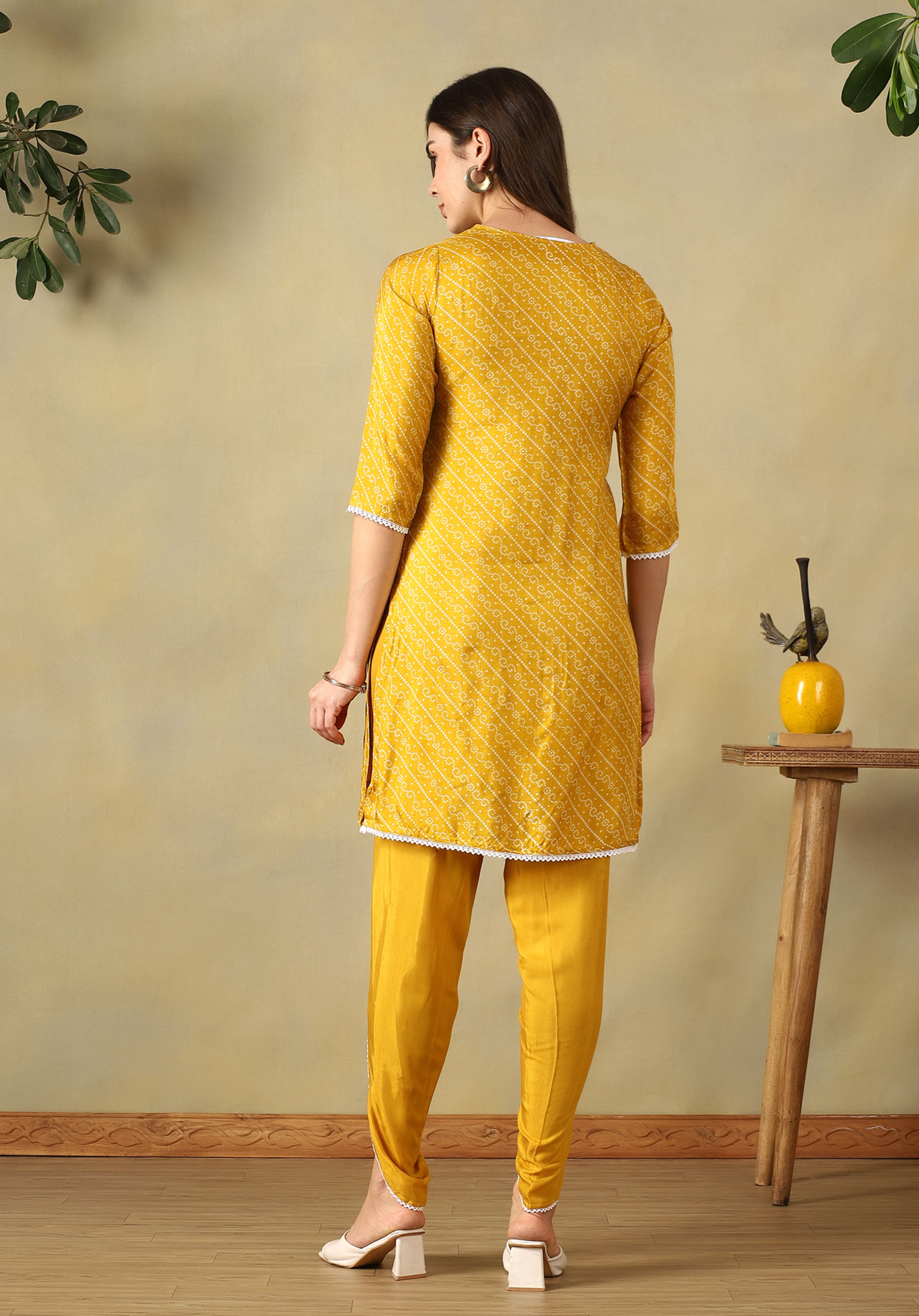Mustard Vritika Kurta Set