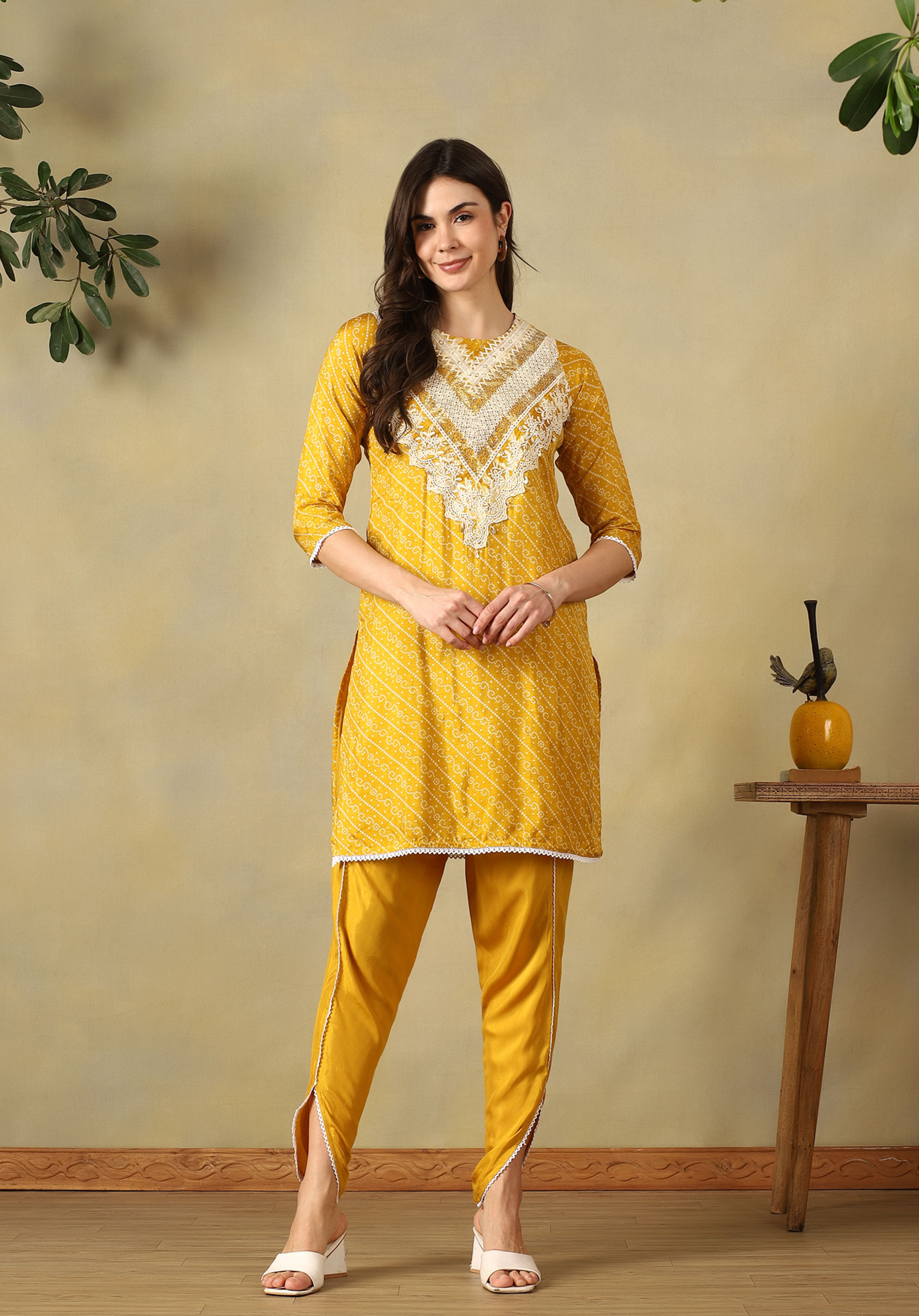 Mustard Vritika Kurta Set