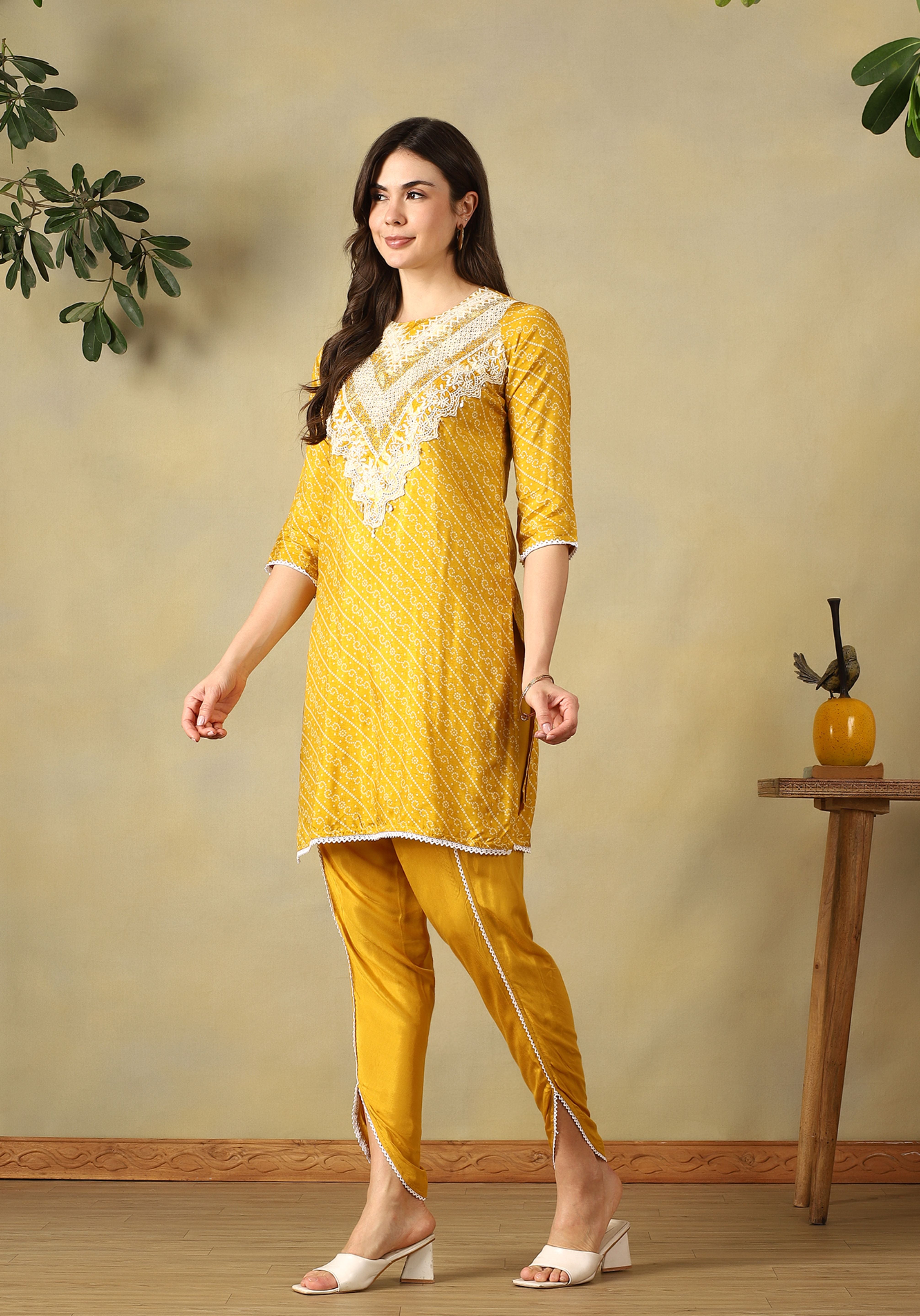 Mustard Vritika Kurta Set