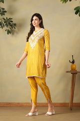 Mustard Vritika Kurta Set