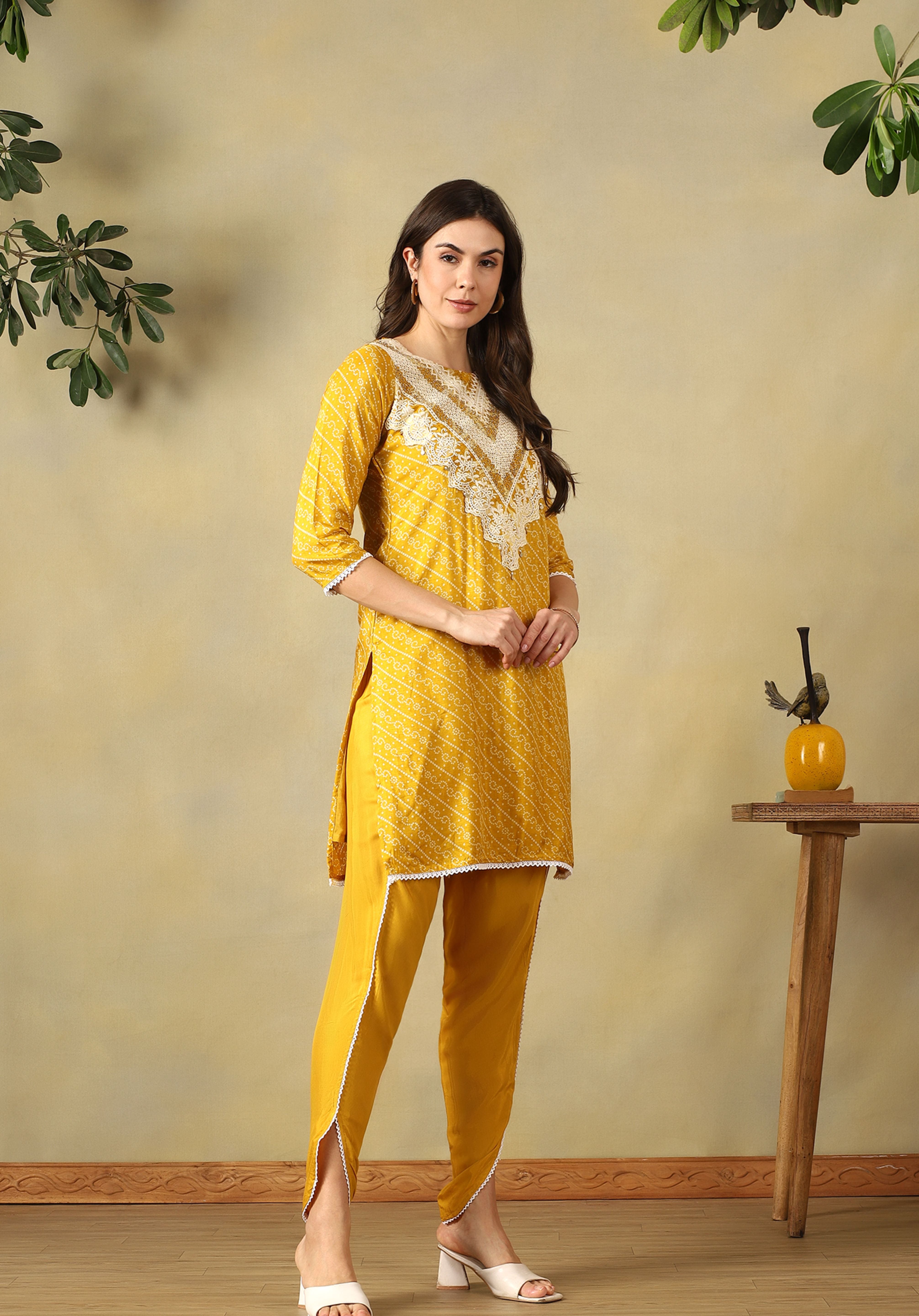 Mustard Vritika Kurta Set