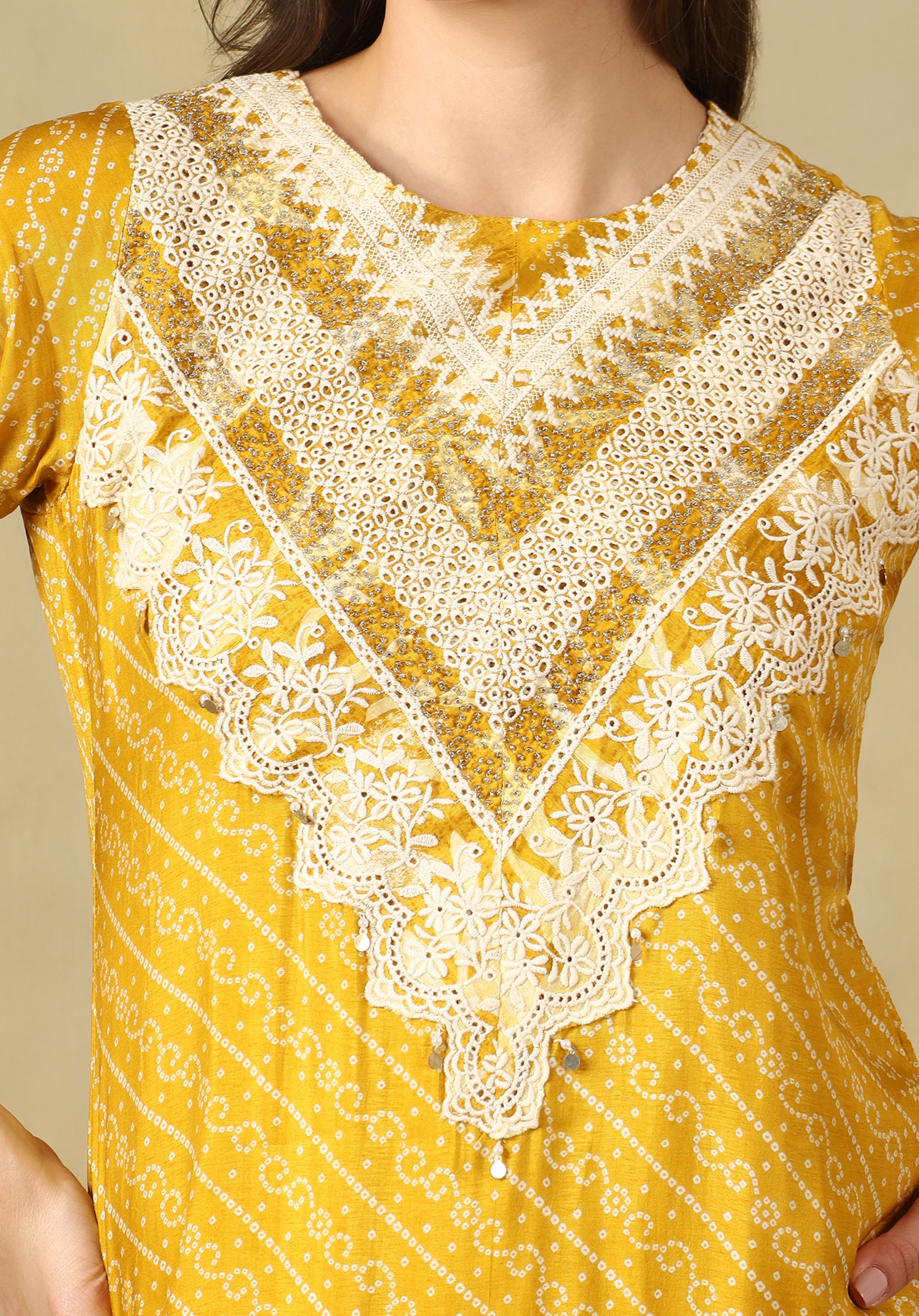 Mustard Vritika Kurta Set