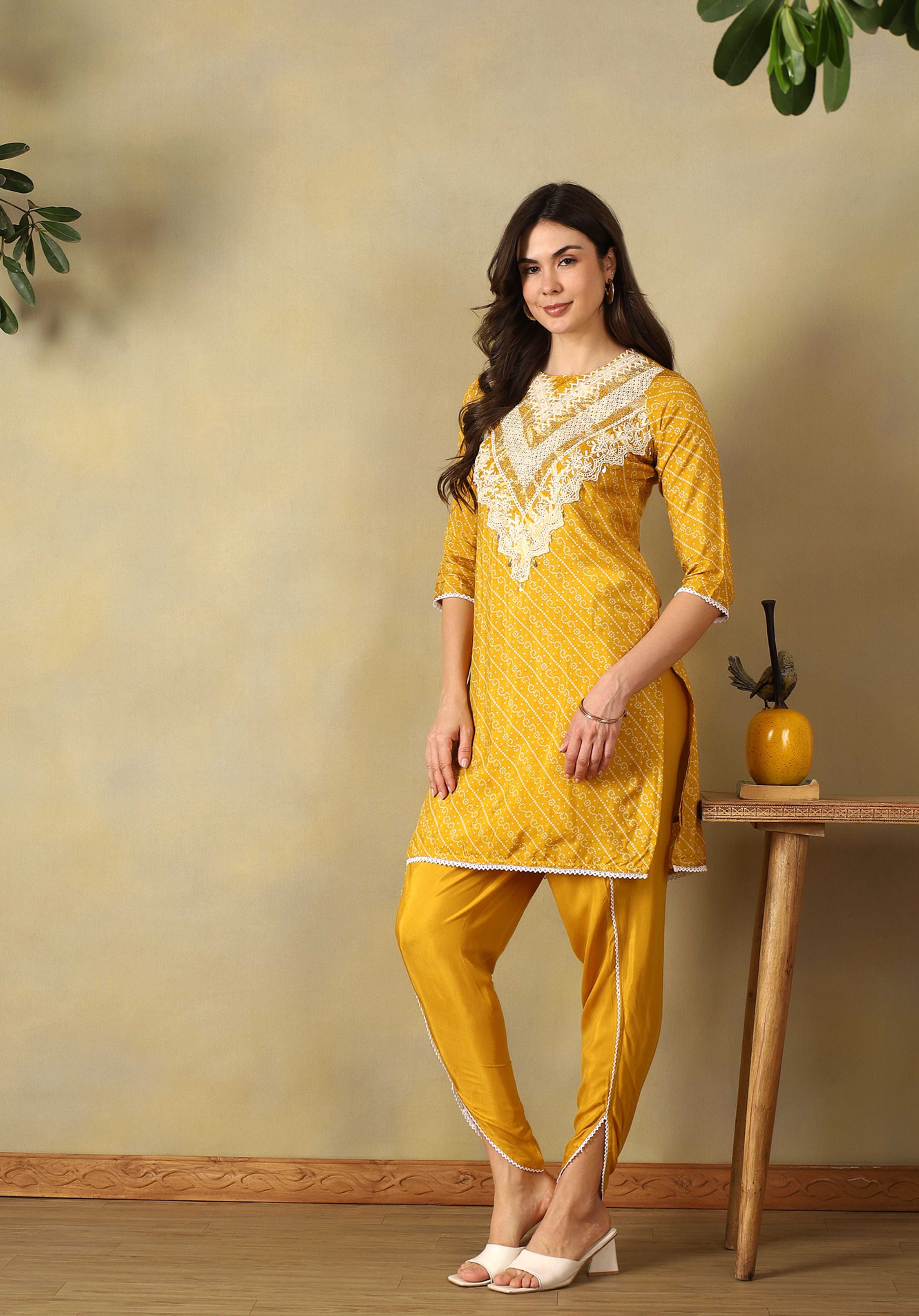 Mustard Vritika Kurta Set