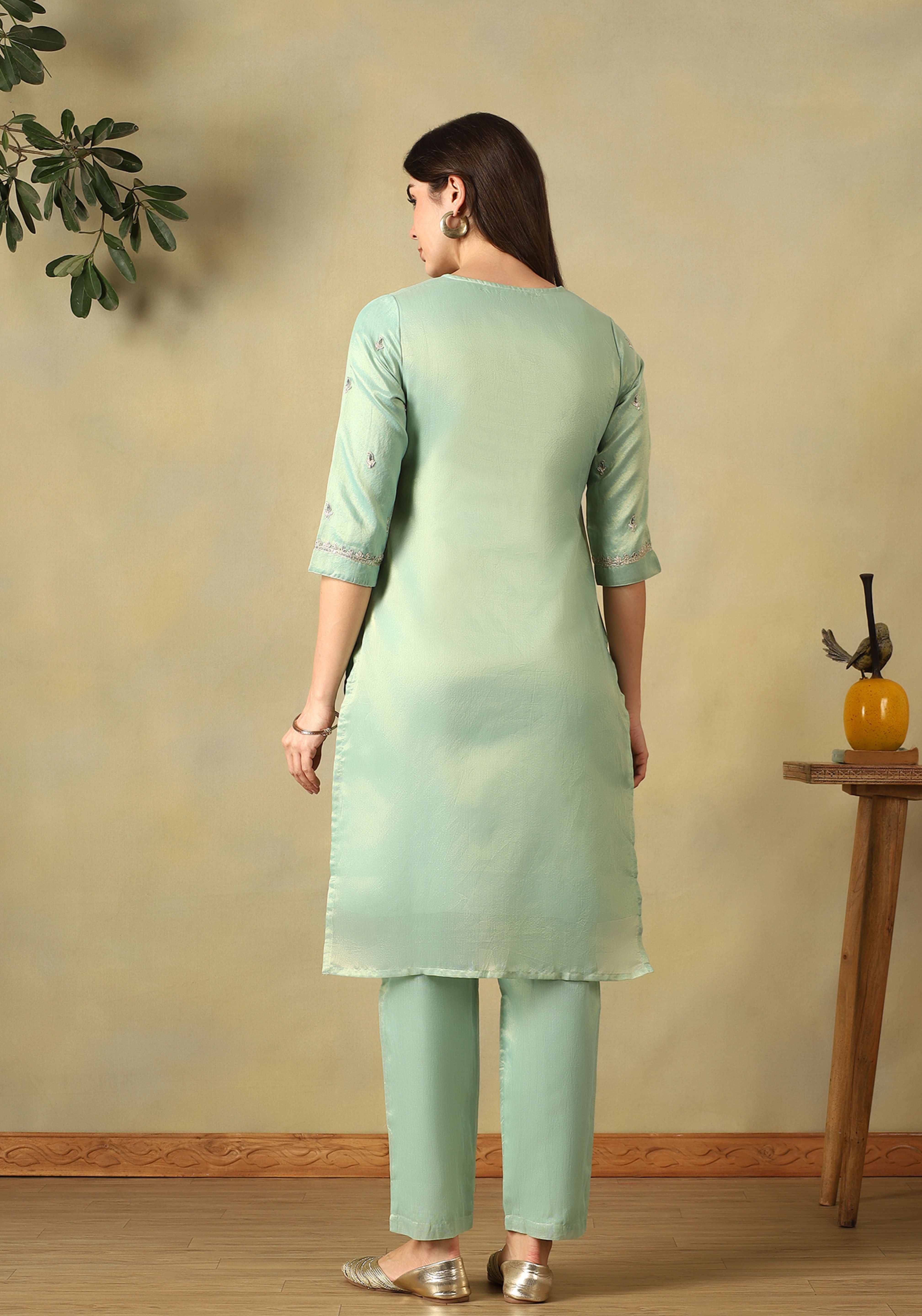 Mint Green Reet Straight Kurta Set