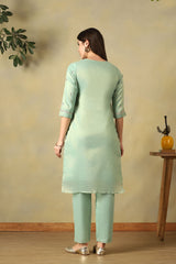 Mint Green Reet Straight Kurta Set