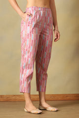 Pink Ruhani Straight Suit Set