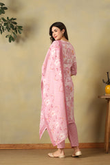 Pink Inaaya Straight Suit Se