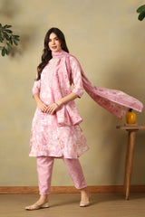 Pink Inaaya Straight Suit Se