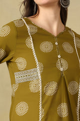 Olive Jiya Straight Suit Set