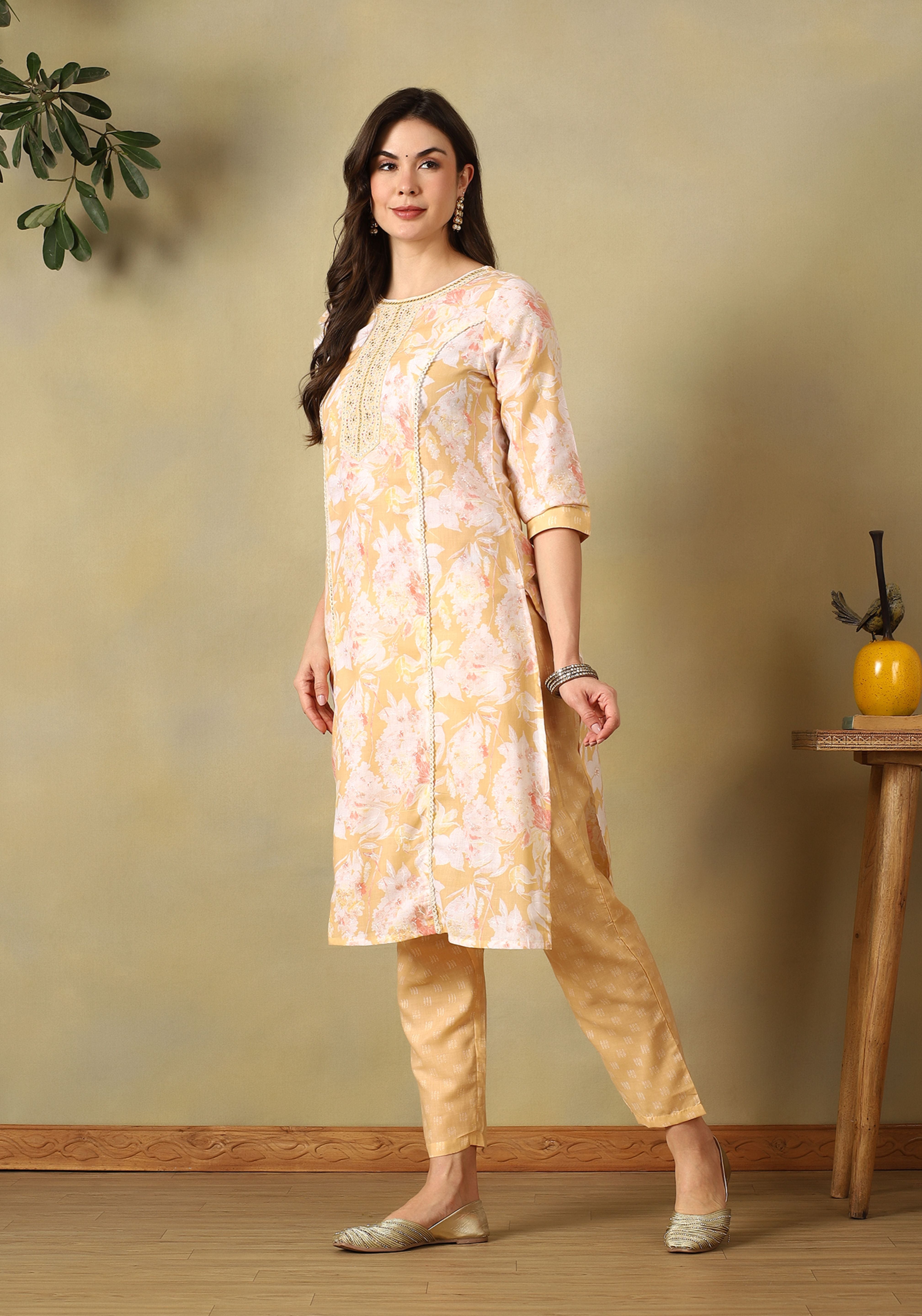 Yellow Saanvi Suit Set