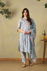 Sea Green Meher Straight Suit Set