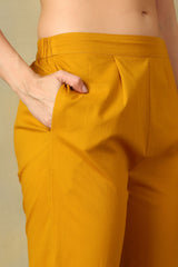 Yellow Advika Straight Suit Set
