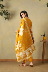 Yellow Advika Straight Suit Set