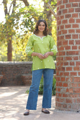 Green Vanya Top