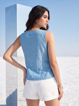 Azure Drift Top