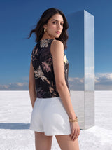 Rayon Noir Botanical Top