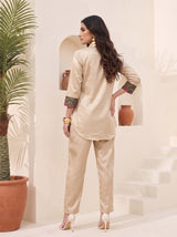 Beige Naira Co-ord Set