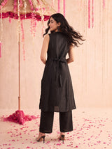 Black Dilruba Kurta Set