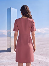 Dusty Rose A-Line Dress