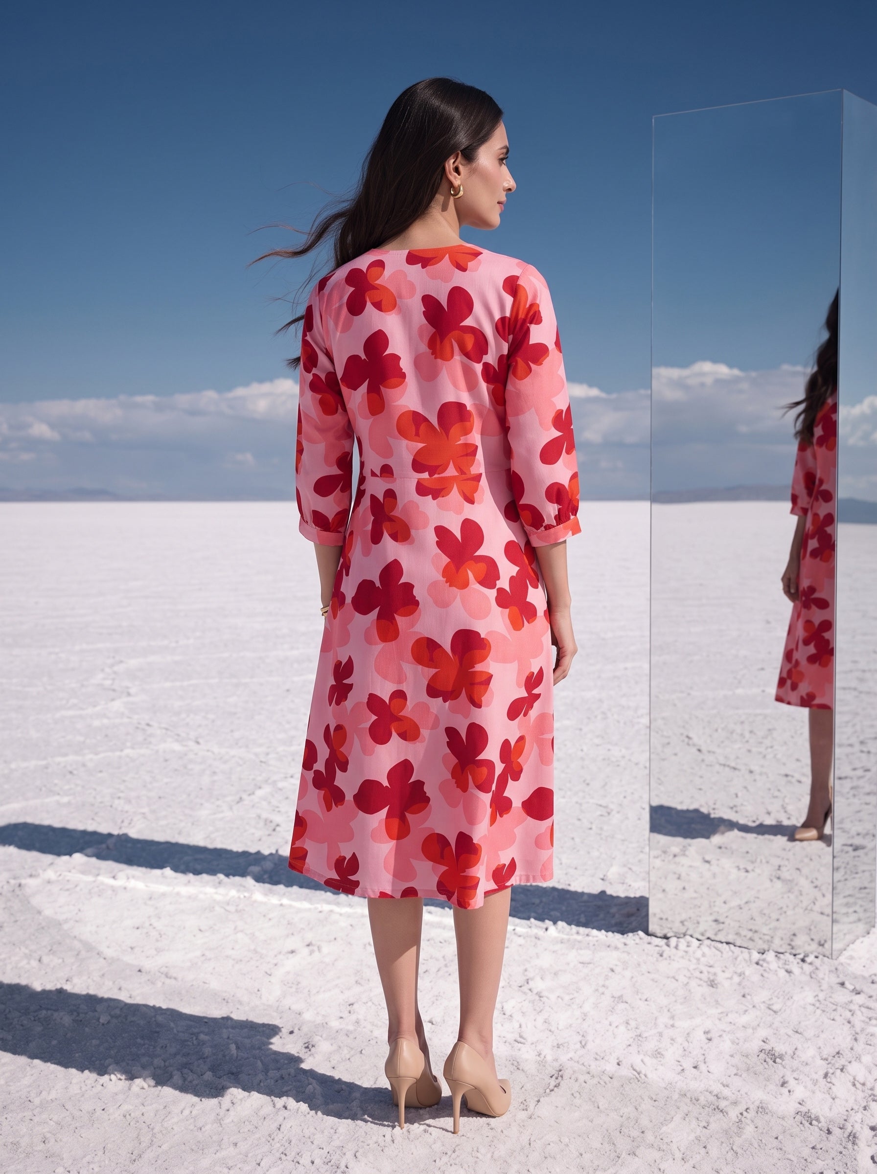 Petal Crush Pink Bloom Dress