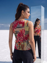 Tropic Oasis Wrap Top