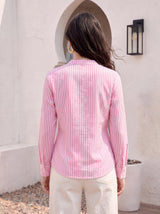 Rosé Stripe Shirt