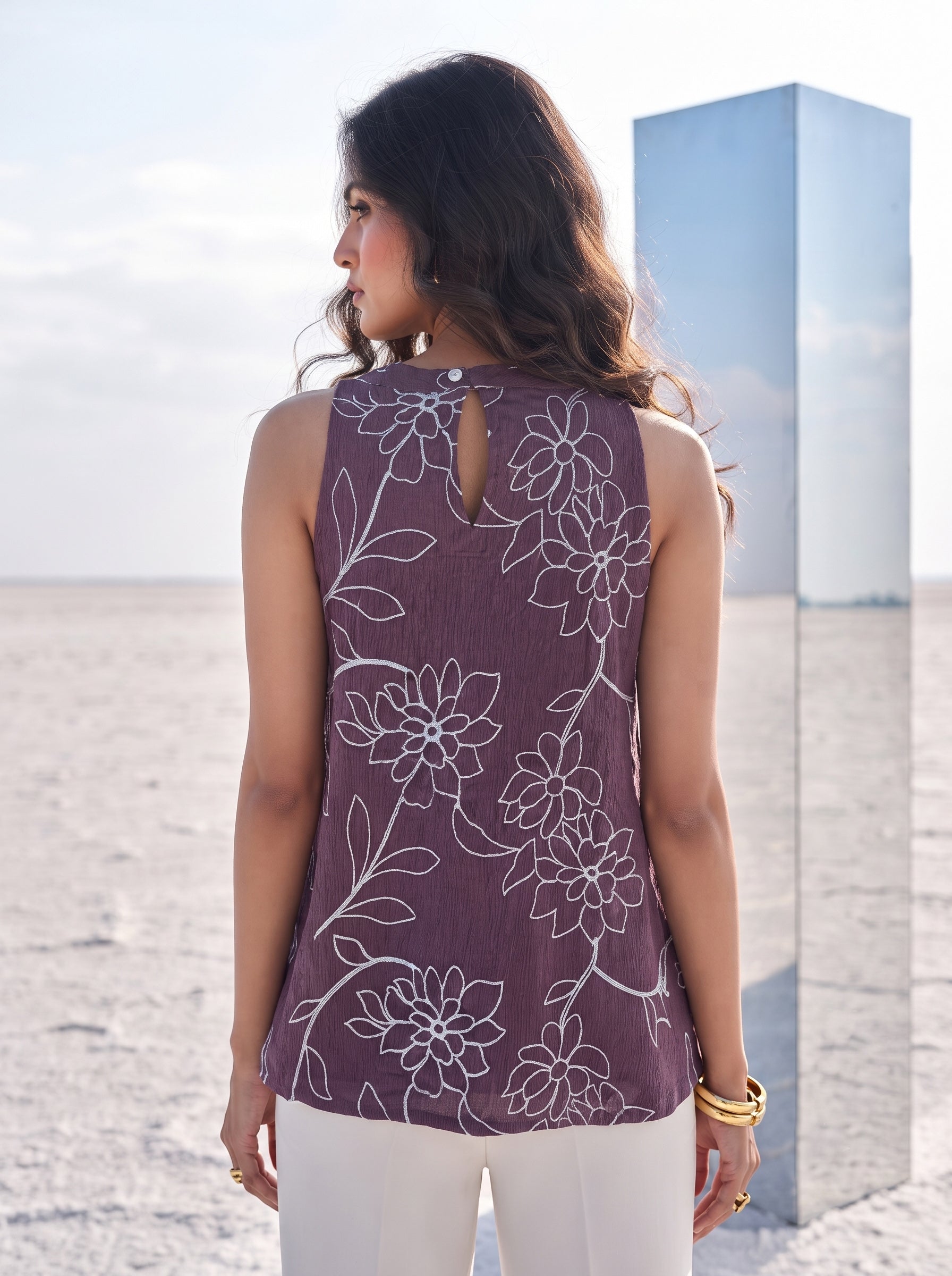 Orchid Halter Top