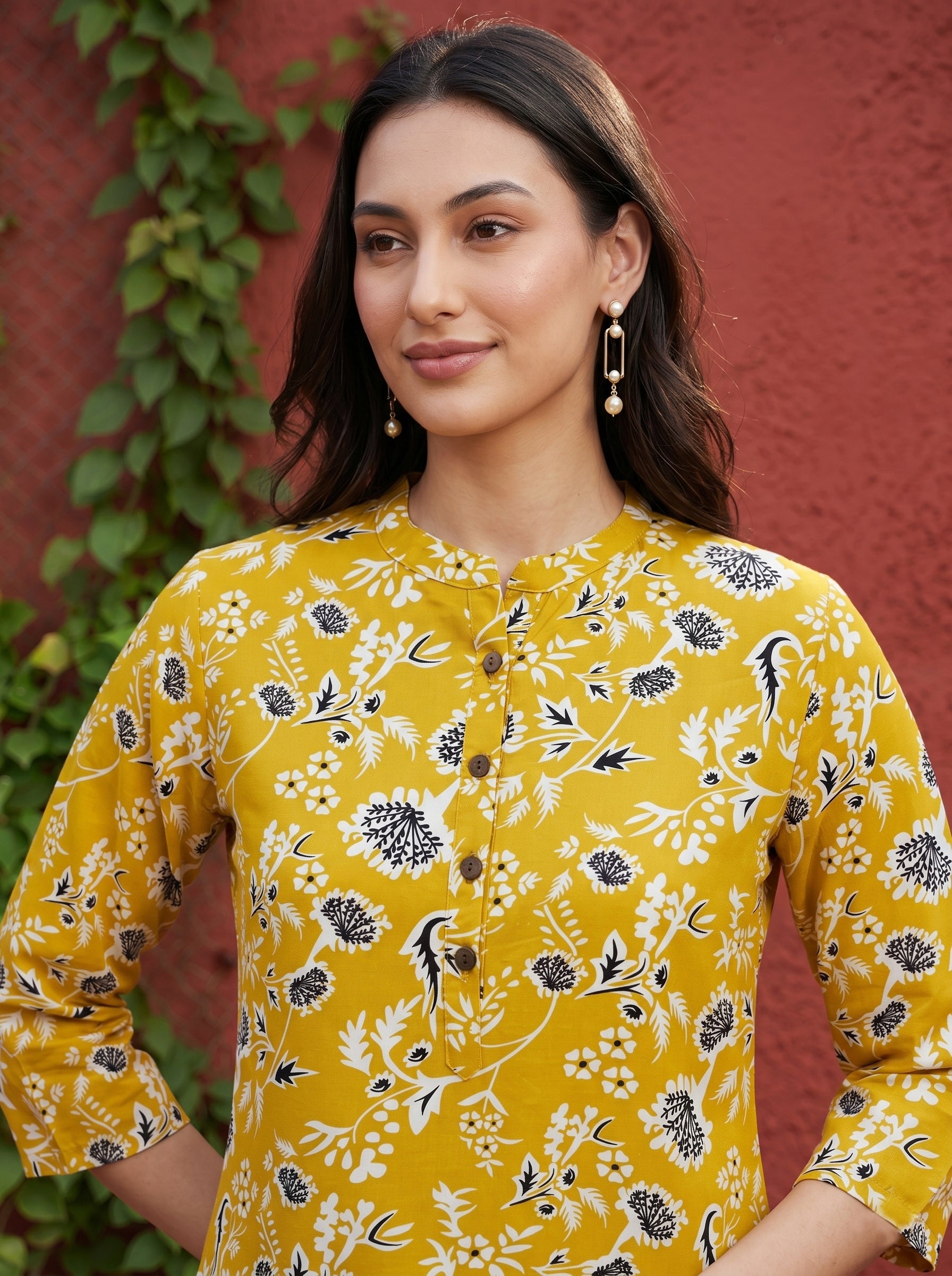 Mustard Lyra Tunic Top