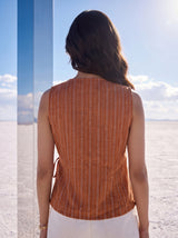 Amber Stripe Wrap Top
