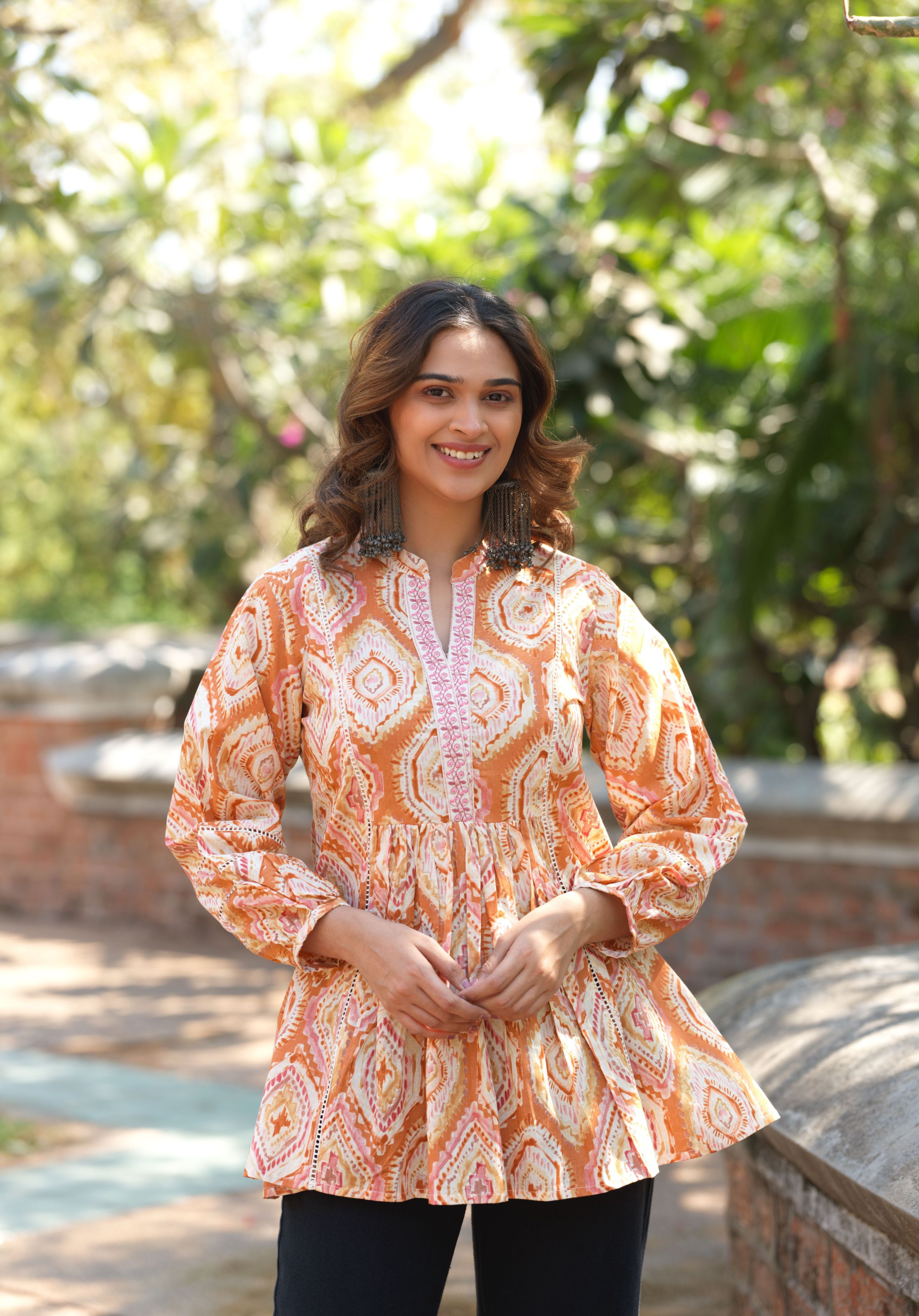 Rust Advika Top