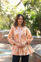 Rust Advika Top