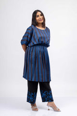 MoonFall Black and Blue Printed Co-ord Set