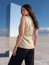Clean Girl Side-Tie Wrap Top