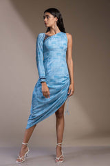 Tuscany Blue High- Low Dress