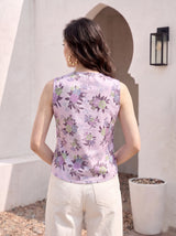 Lilac Wrap Floral Top