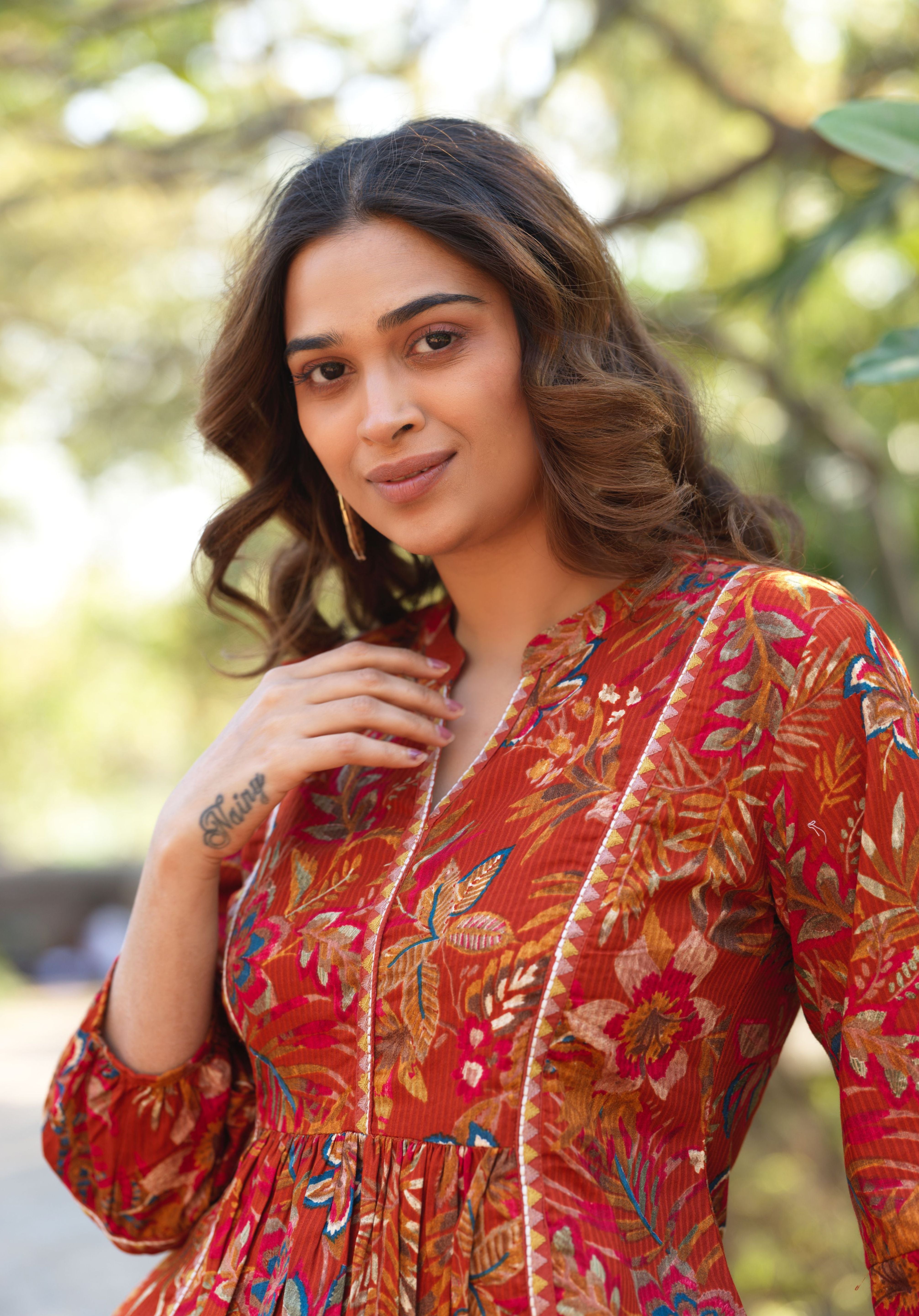 Burnt Orange Aavya Top