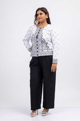 embroidered blazer women's