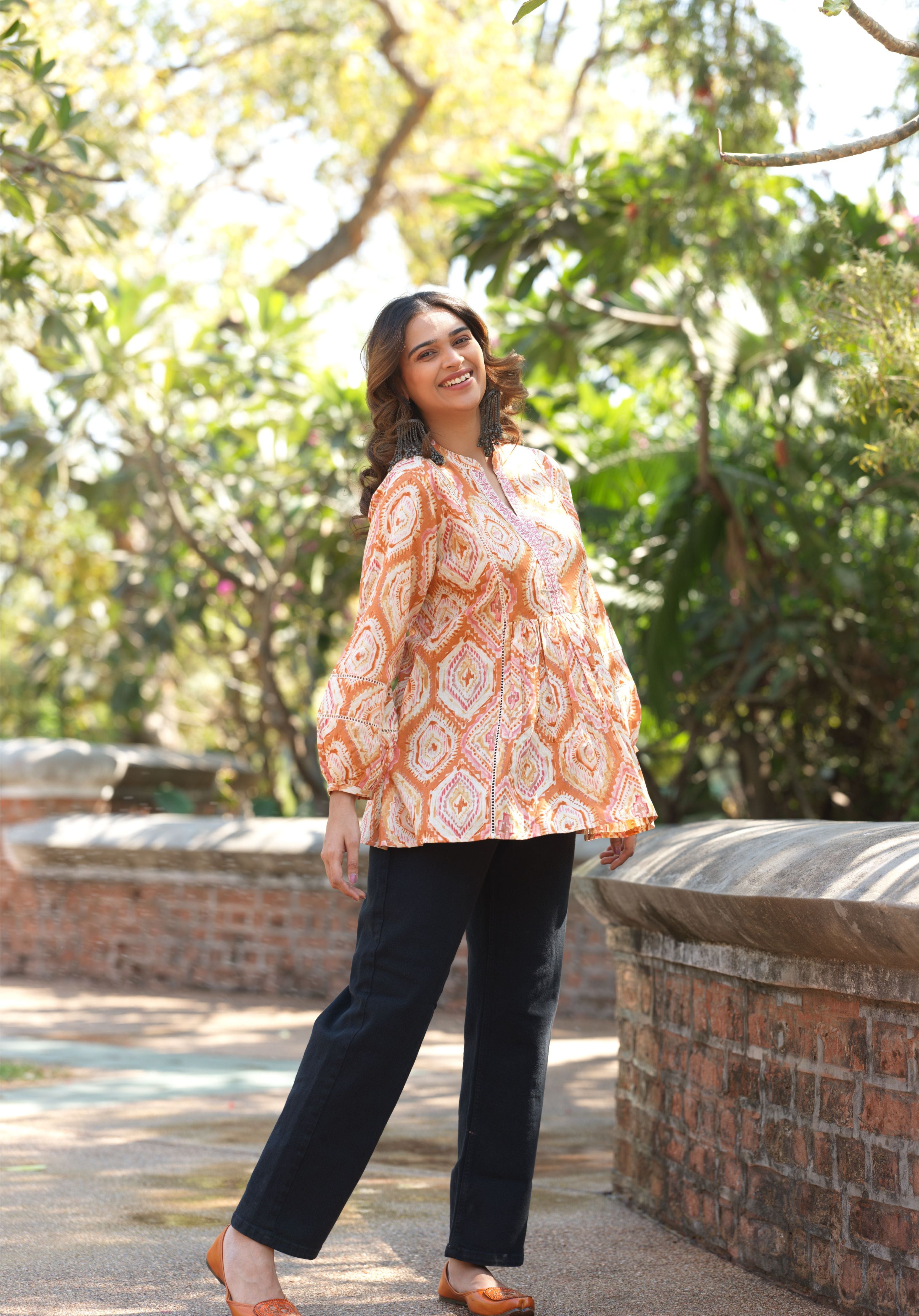 Rust Advika Top