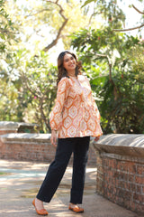 Rust Advika Top