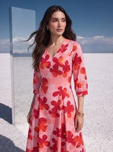 Petal Crush Pink Bloom Dress