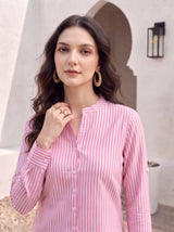 Rosé Stripe Shirt