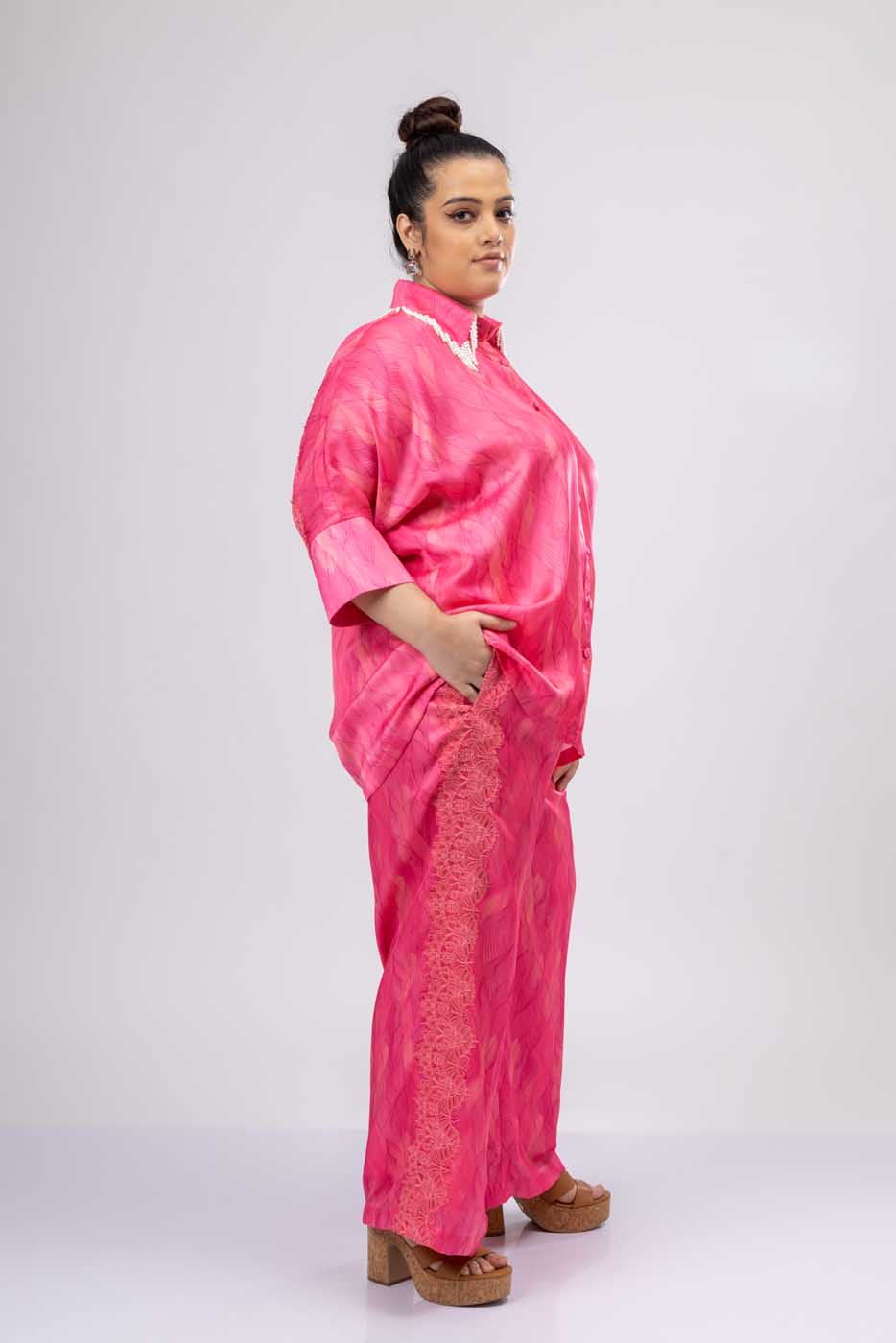 pink co ord set traditional 