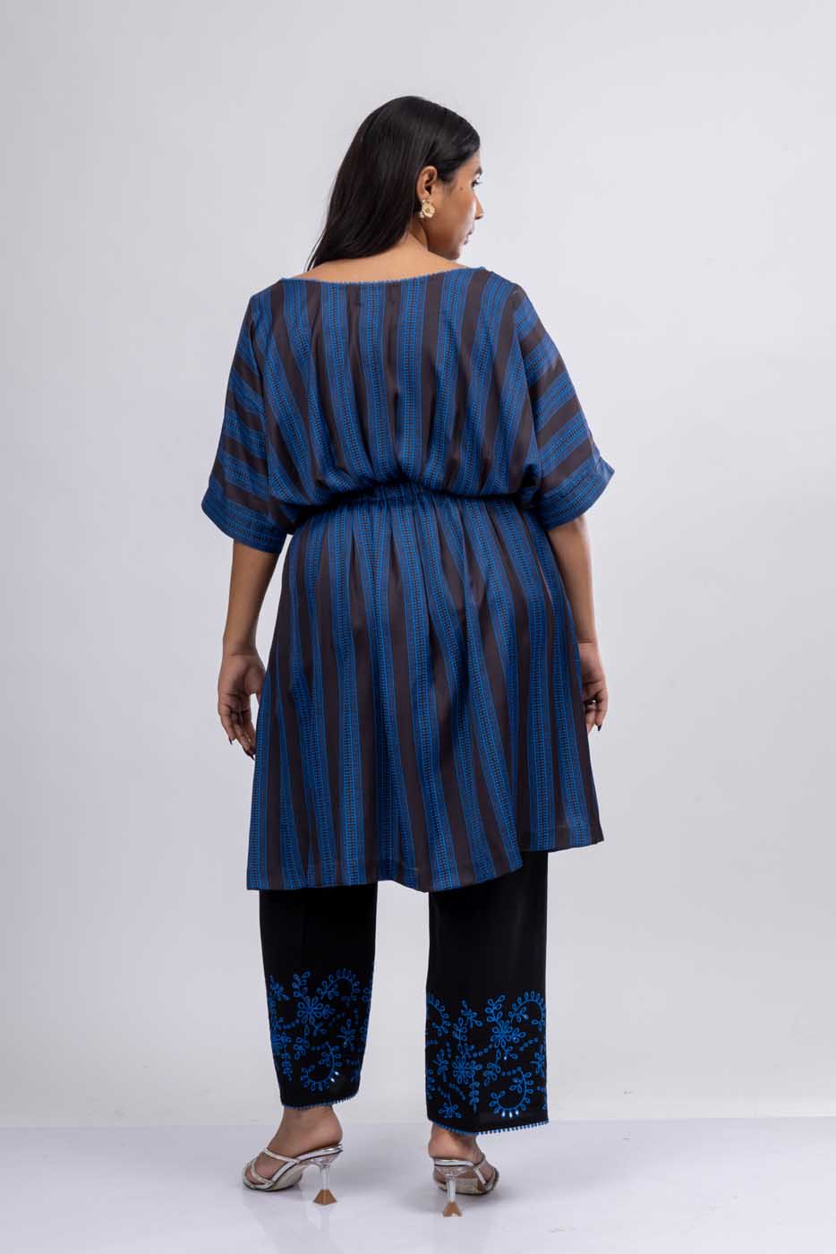 MoonFall Black and Blue Printed Co-ord Set