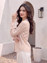 Peach Pinstripe Shirt