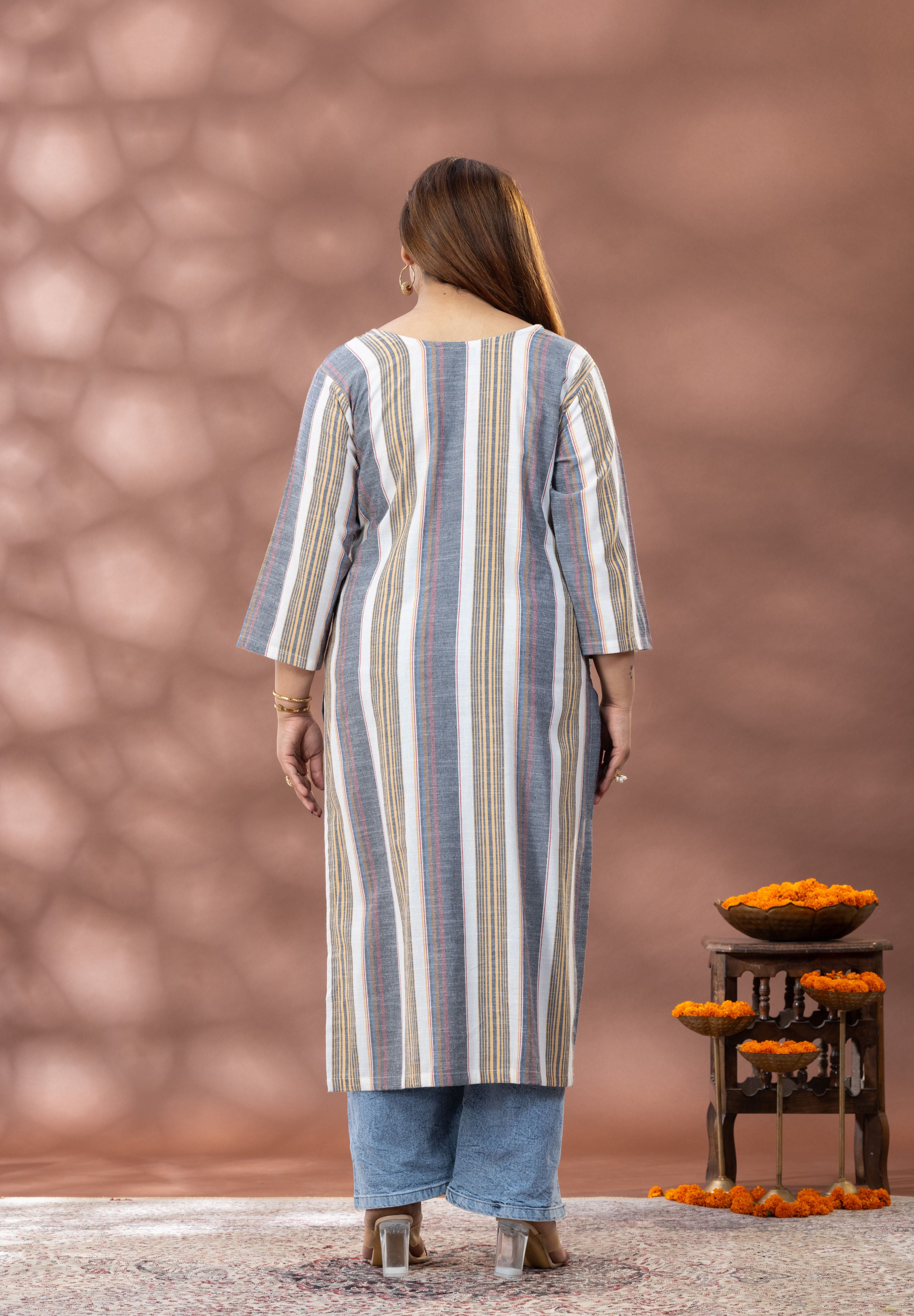 Rustic Bloom Kurti