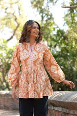 Rust Advika Top