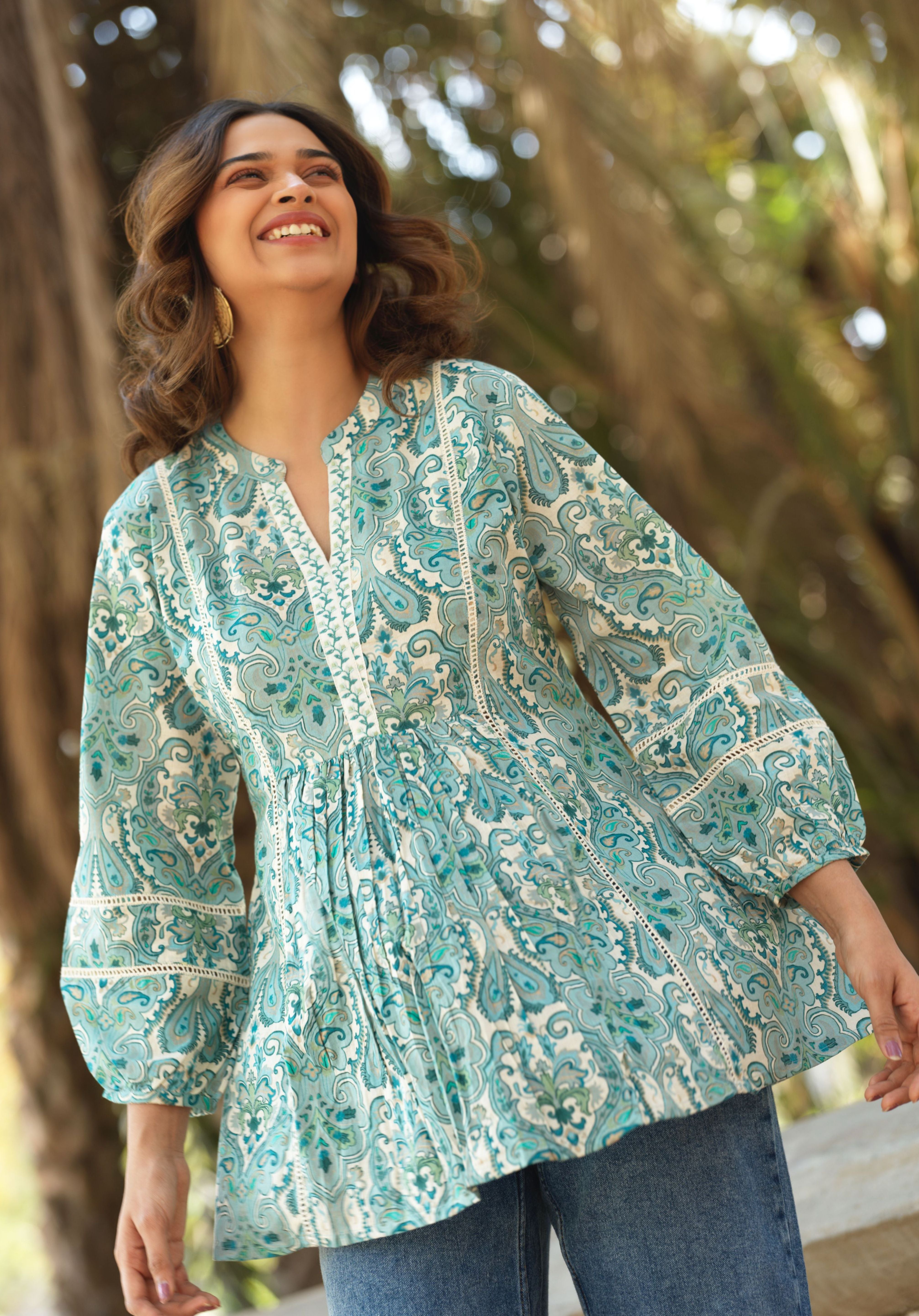 Blue Sia Top