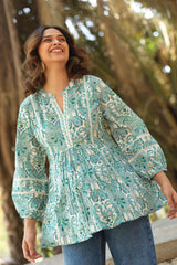 Blue Sia Top