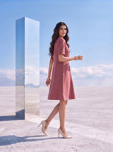 Dusty Rose A-Line Dress
