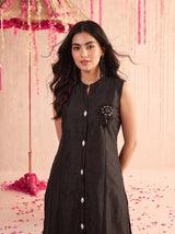 Black Dilruba Kurta Set